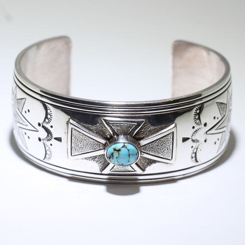 ナバホ　シルバーブレスレット　Charlie John ナバホ シルバーブレスレット Charlie John ナバホ族 Harrison Jim 2連