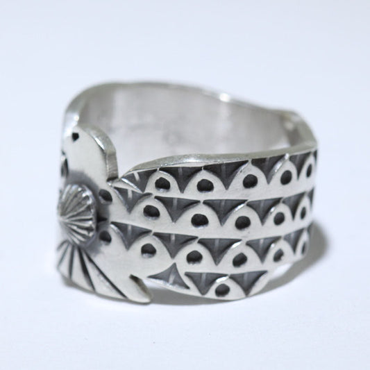 بو ریوز کی چاندی کی انگوٹھی - 10.5