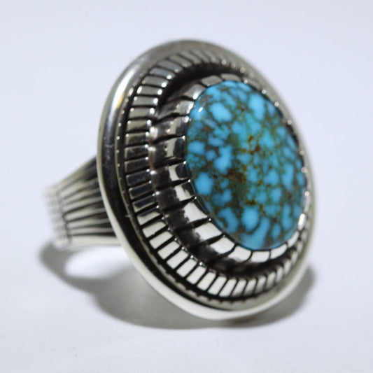 Cincin Turquoise Mountain oleh Marian Nez ukuran 7.5