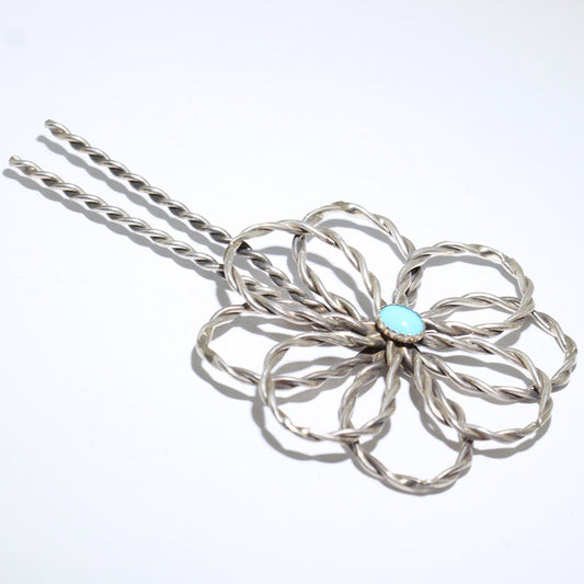 Navajo کے پھولوں کے بالوں کی چوپ اسٹک