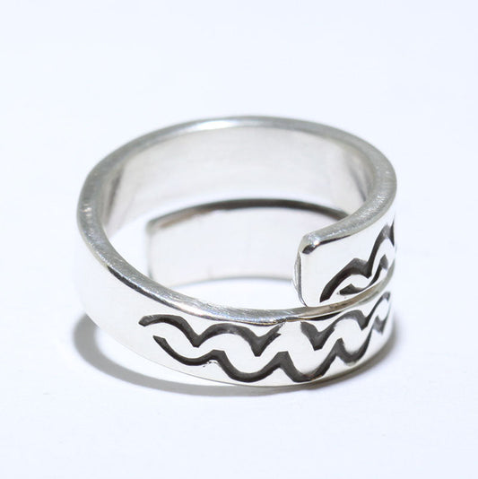 Bague en argent par Steve Yellowhorse - 4,5