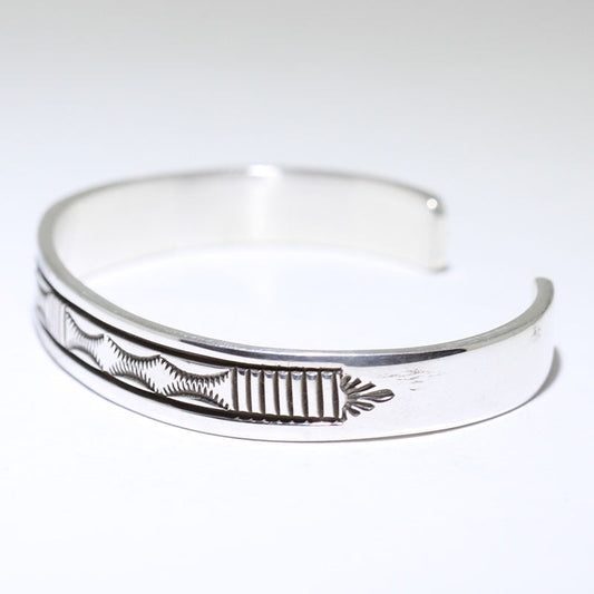 브루스 모건 실버 팔찌 5-1/2인치