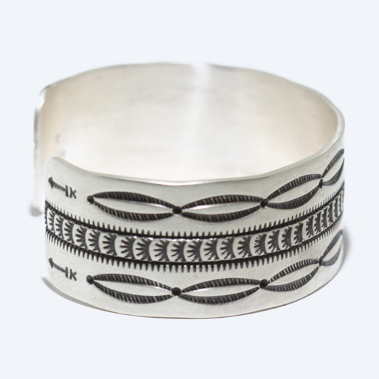 Pilak na Pulseras ng Navajo 5-3/8"