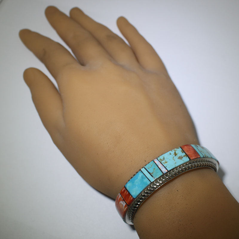 アヴェリー・ノートンによるインレイ・ブレスレット 5-1/4インチ