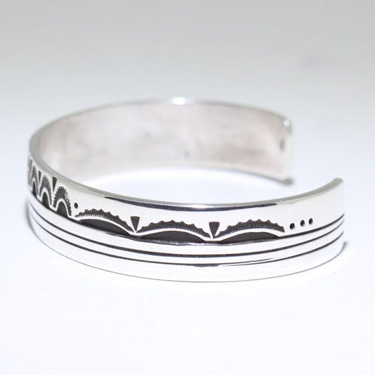 چارلی جان کا چاندی کا کنگن 5-1/2"