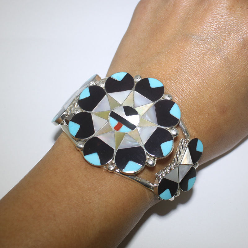 Vòng tay khảm của Zuni kích thước 5-1/4"