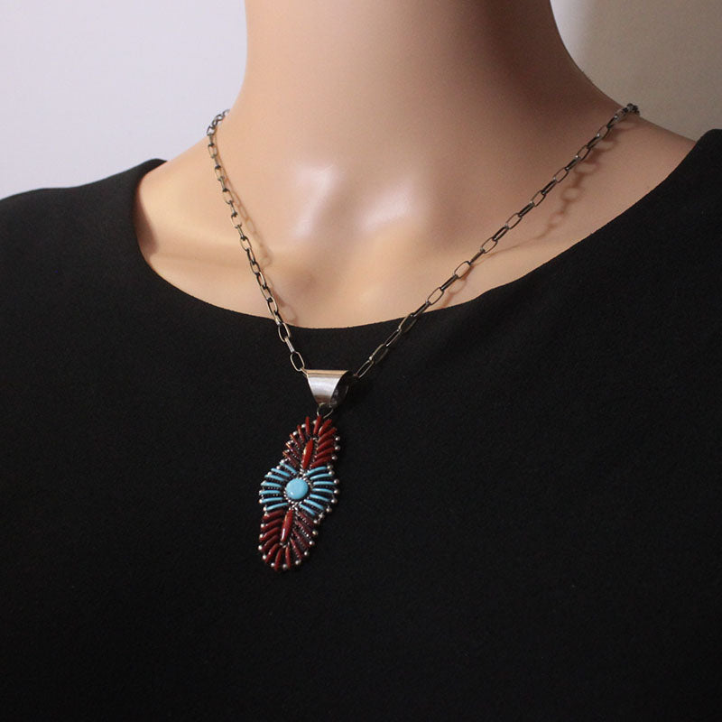 ズニ族のシルバーペンダント