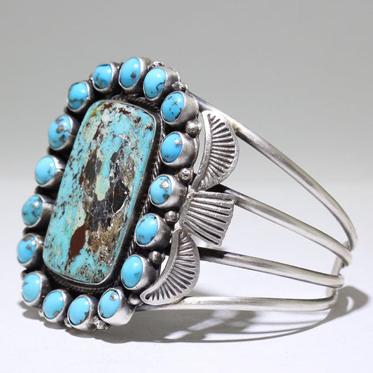 Braccialetto di Turchese di Sheila Tso 5-1/2"