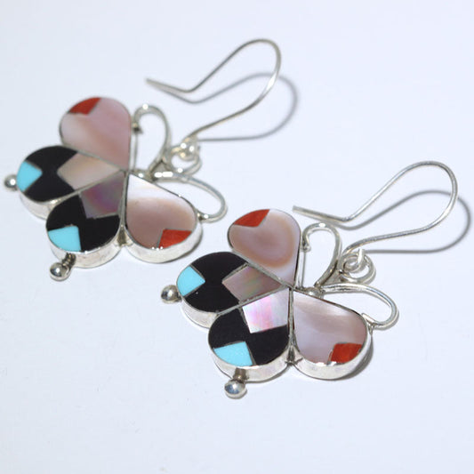 ズニ・インレイ・イヤリング