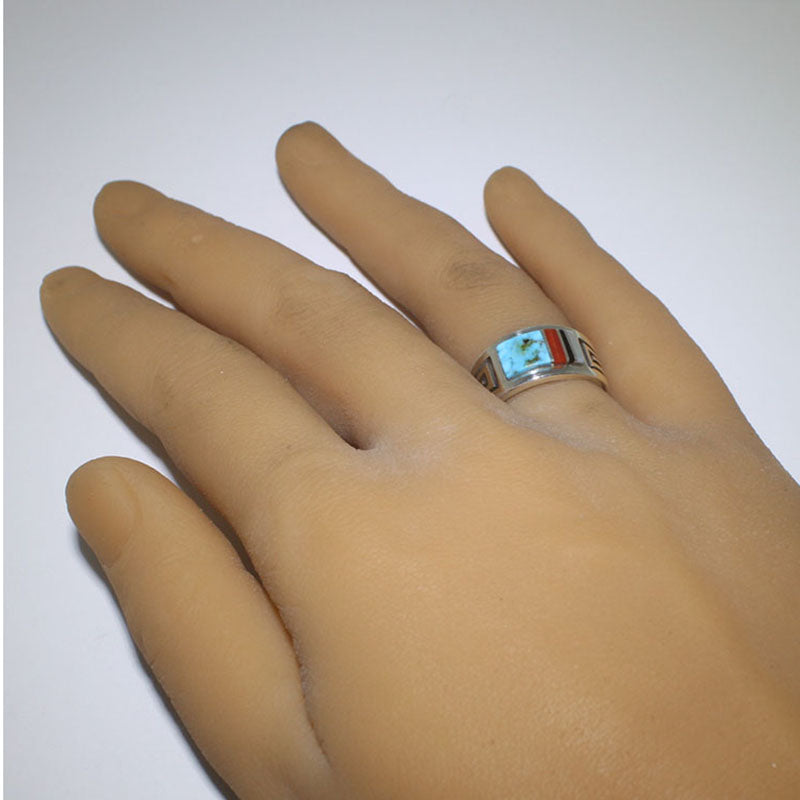 Cincin Inlay oleh Albert Nells ukuran 8