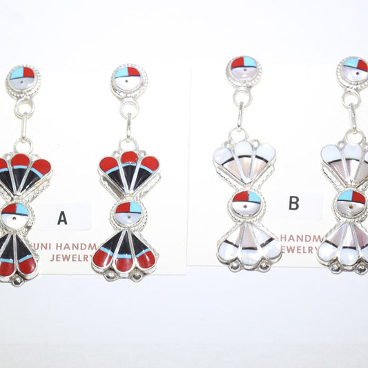 Brincos com Incrustações dos Zuni