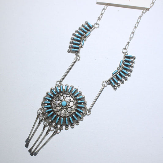 ズニ族のネックレスとイヤリングセット