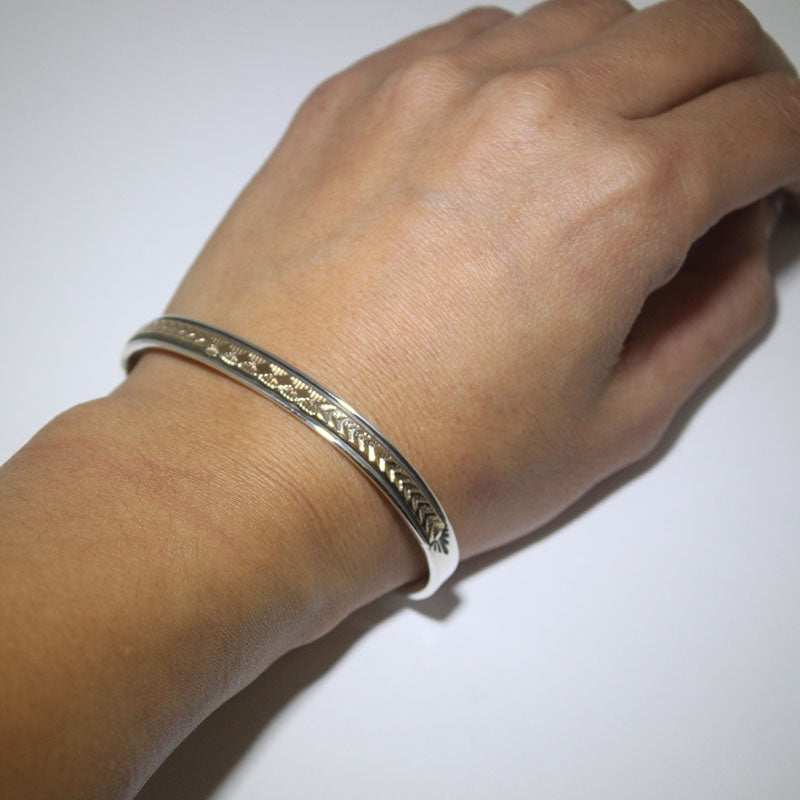14K & Silver Bracelet by Bruce Morgan