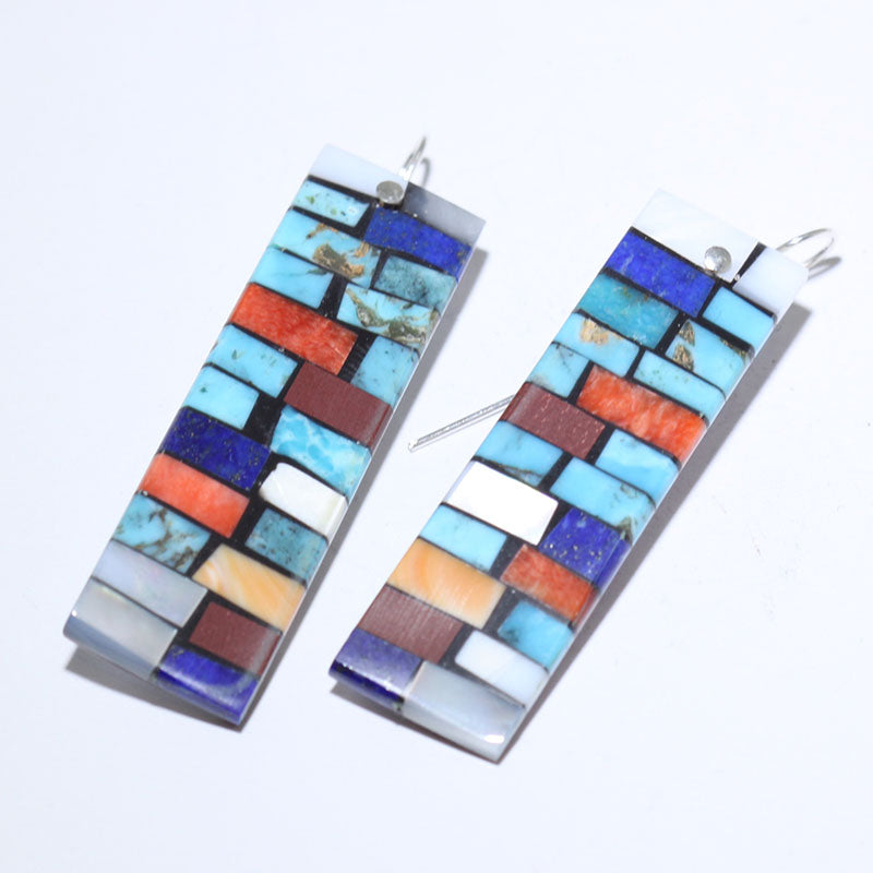 Charlene Reano Mosaic Earrings Large Jet main image 0