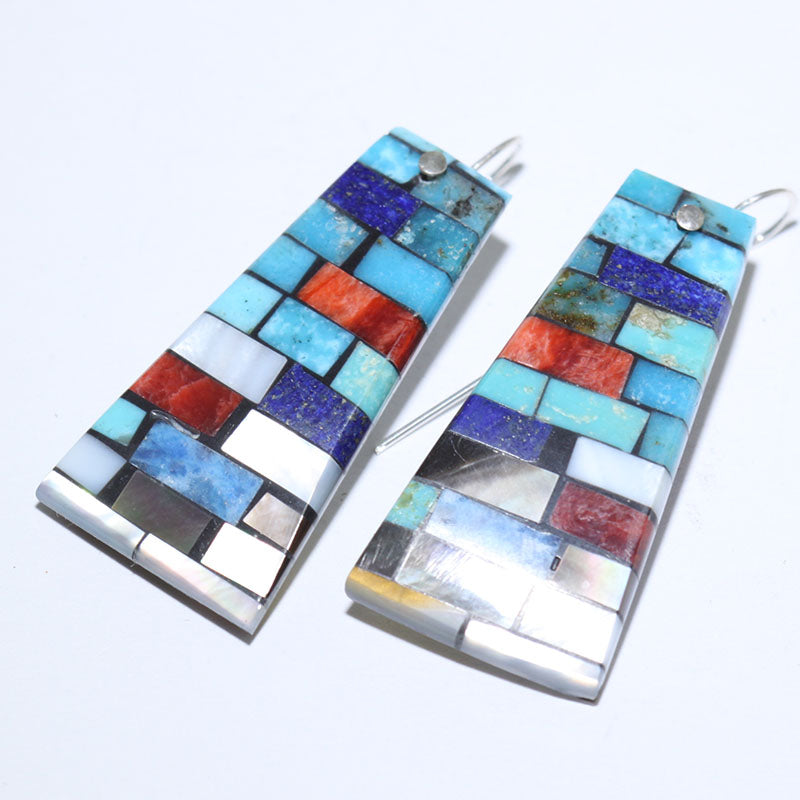 Charlene Reano Mosaic Earrings Large Jet main image 1