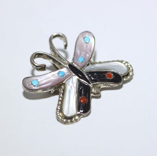 ズニ族の蝶のピンペンダント