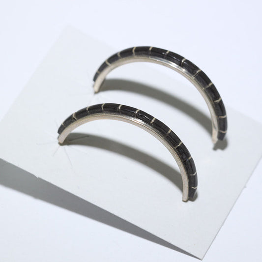 インレイシルバーイヤリング