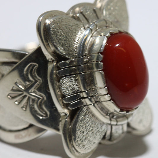 Korallenring von Ray Winner Größe 9.5
