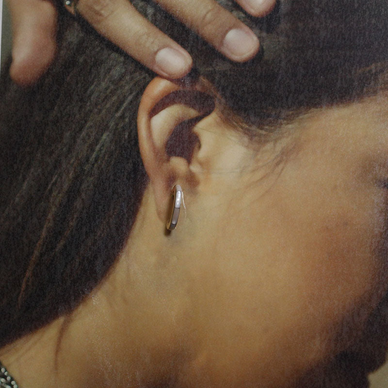 Pendiente de Plata con Incrustaciones