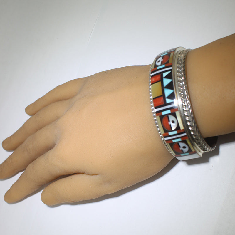 กำไลฝังอัญมณีโดย R&L Vacit 5-3/4"