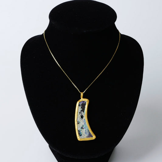 Autentico Pendente in Vetro Romano