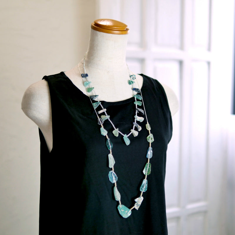 Lange Romeinse Glazen Ketting