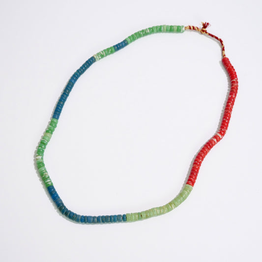 Perline Commerciali Bohemien, Filo di Perline Kankanba con Vetro all'Uranio