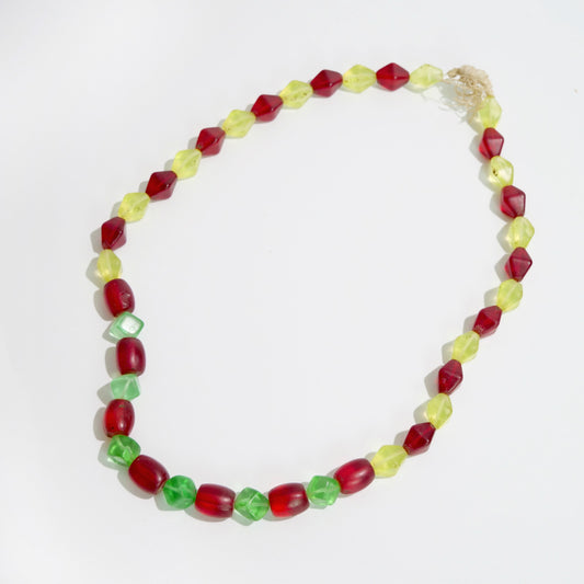 Perline di Commercio Bohemien Filo di Perline Ceche con Vetro di Uranio