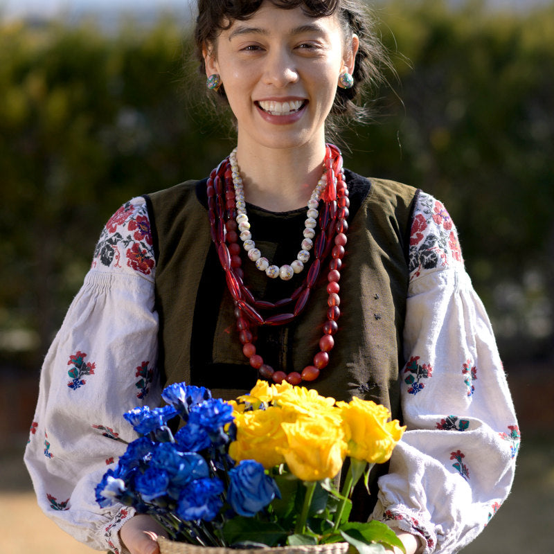 ヴィクトリア朝のビーズネックレス