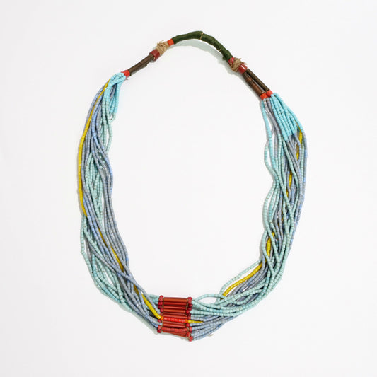 Collana a più fili con perline del Ghana