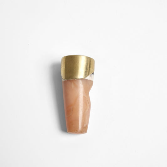 Striped Dzi Bead Fragment