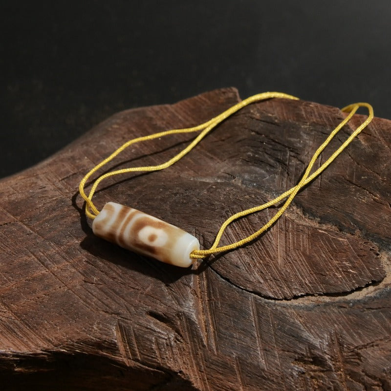 Two-Eyed Dzi Bead