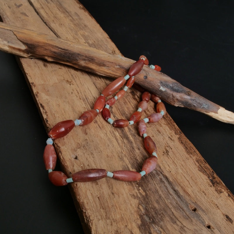 Faience Beads & Old Carnelian Strand