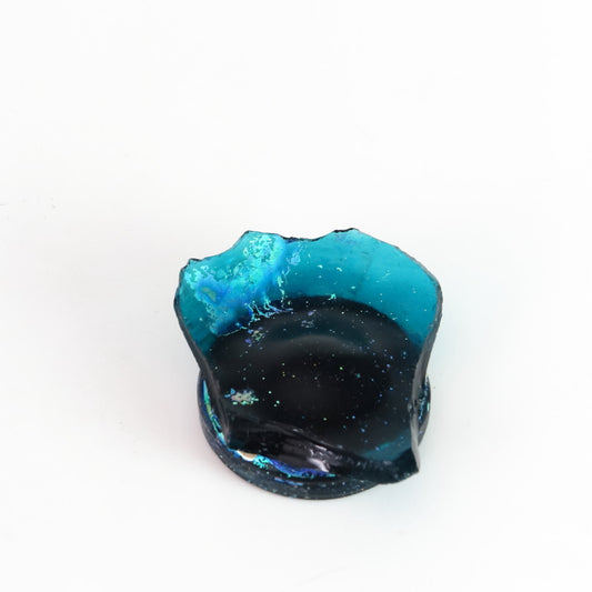 古代ローマの虹色ガラスの破片