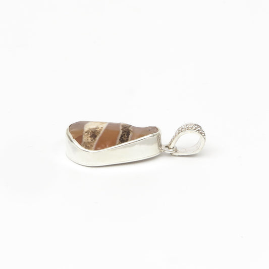 디지 구슬 실버 펜던트