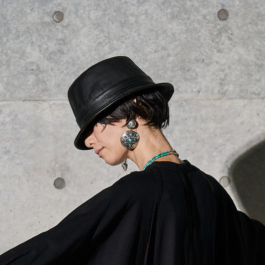 Leather Mannish Hat【Online Exclusive】