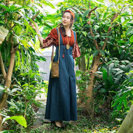 レーヨン・ジャカード・トライアングル・レース・プルオーバー