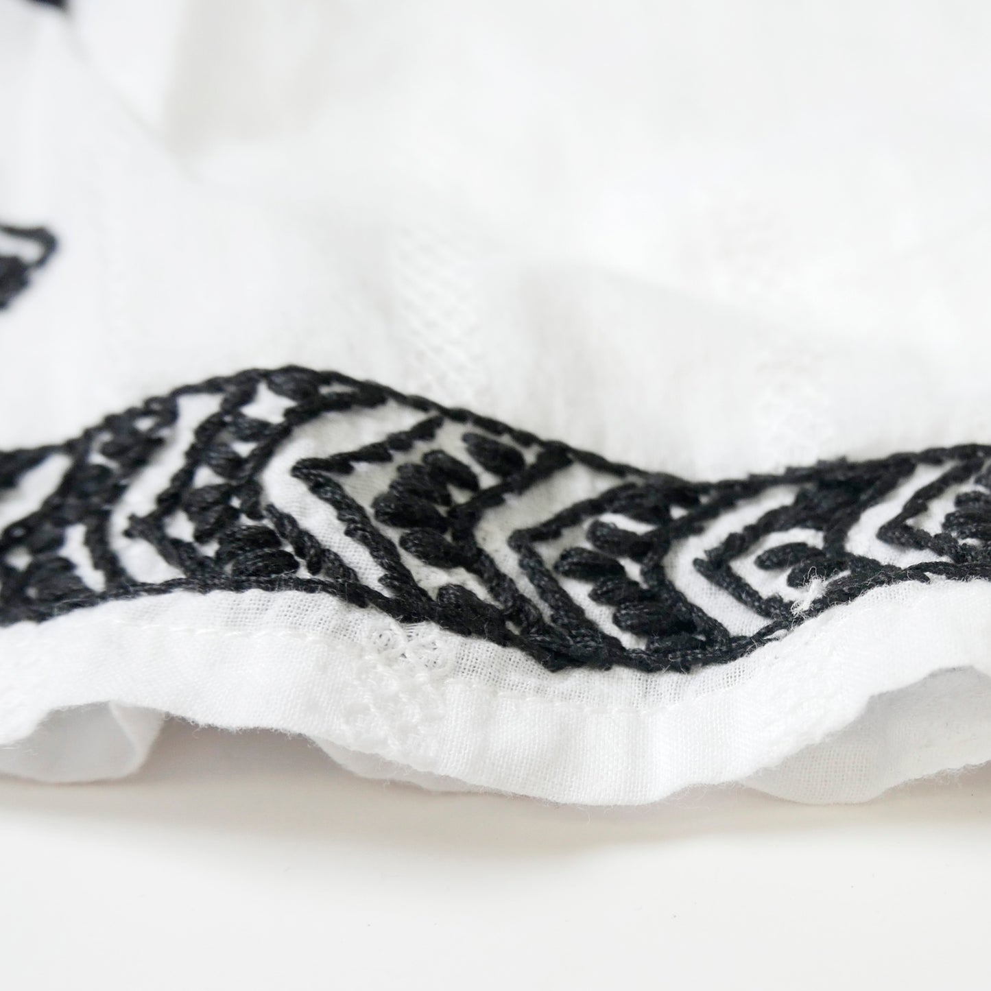 コットンドビー刺繍ポンチョドレス