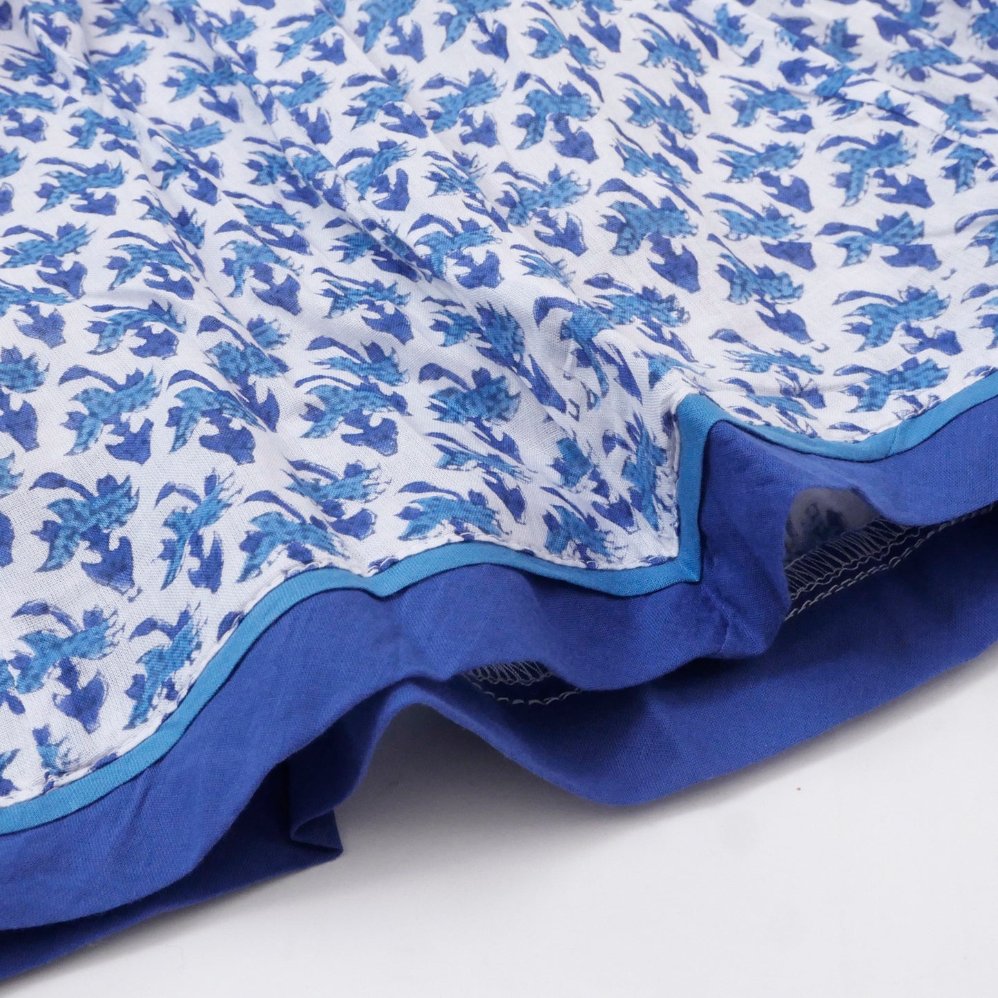 コットンラインプリント・クリンクルスカート