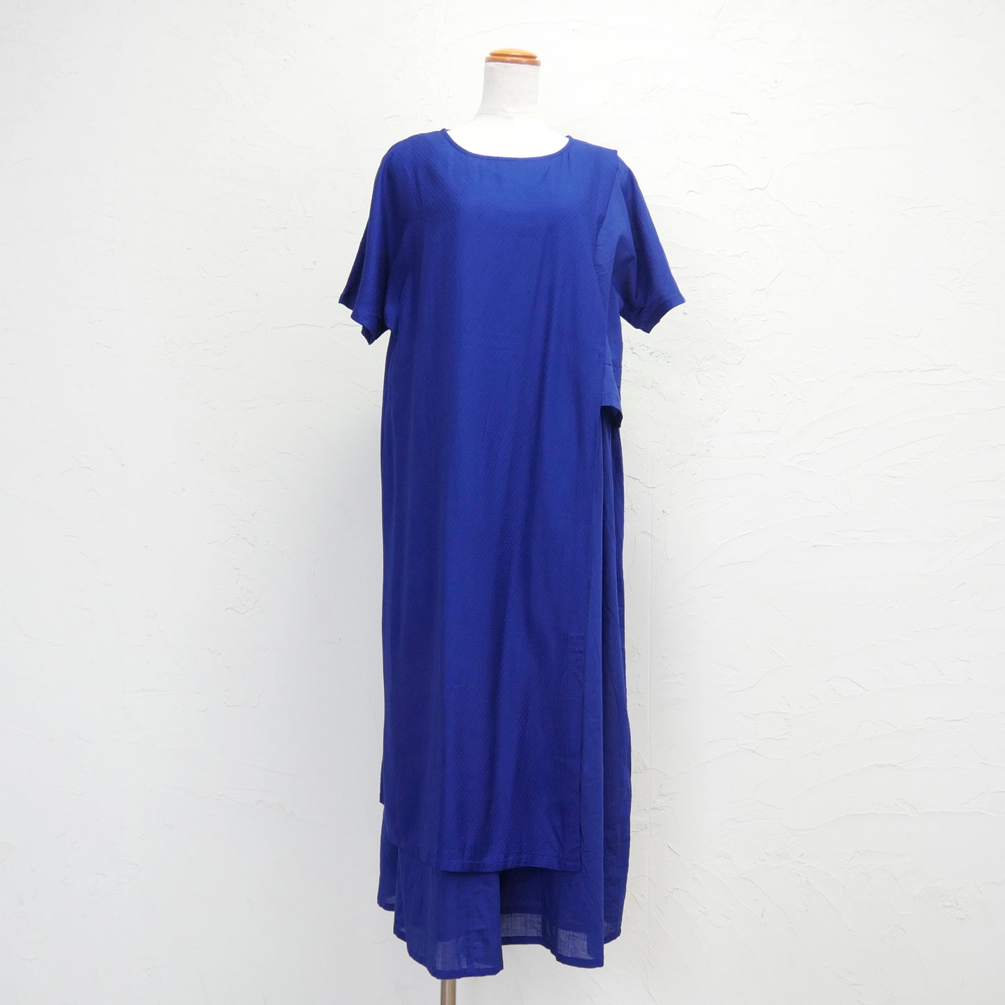 コットンレイヤード・アシンメトリー・ドレス