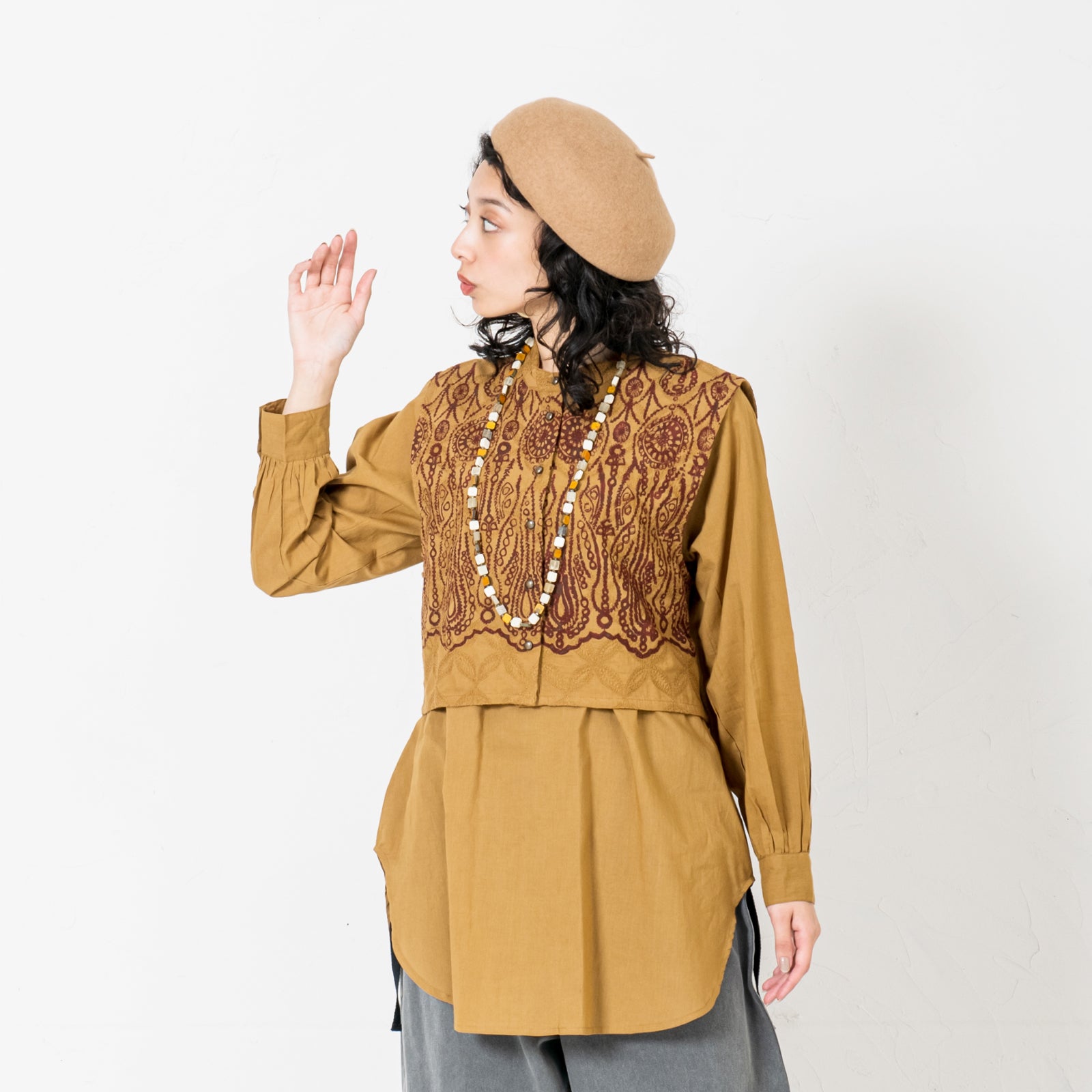 コットンサークル・レース＆レース・プリント・セット・プル