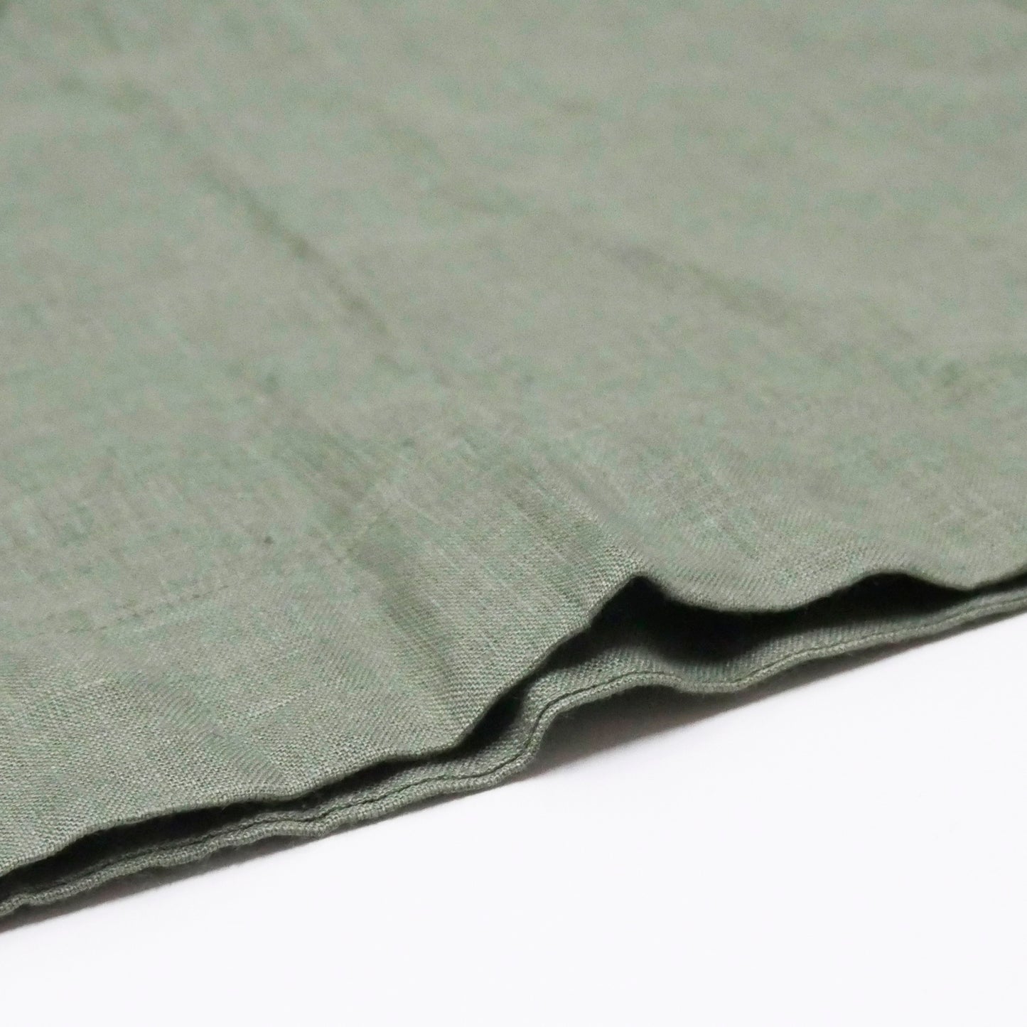 リネンスタンドカラーショートブラウス