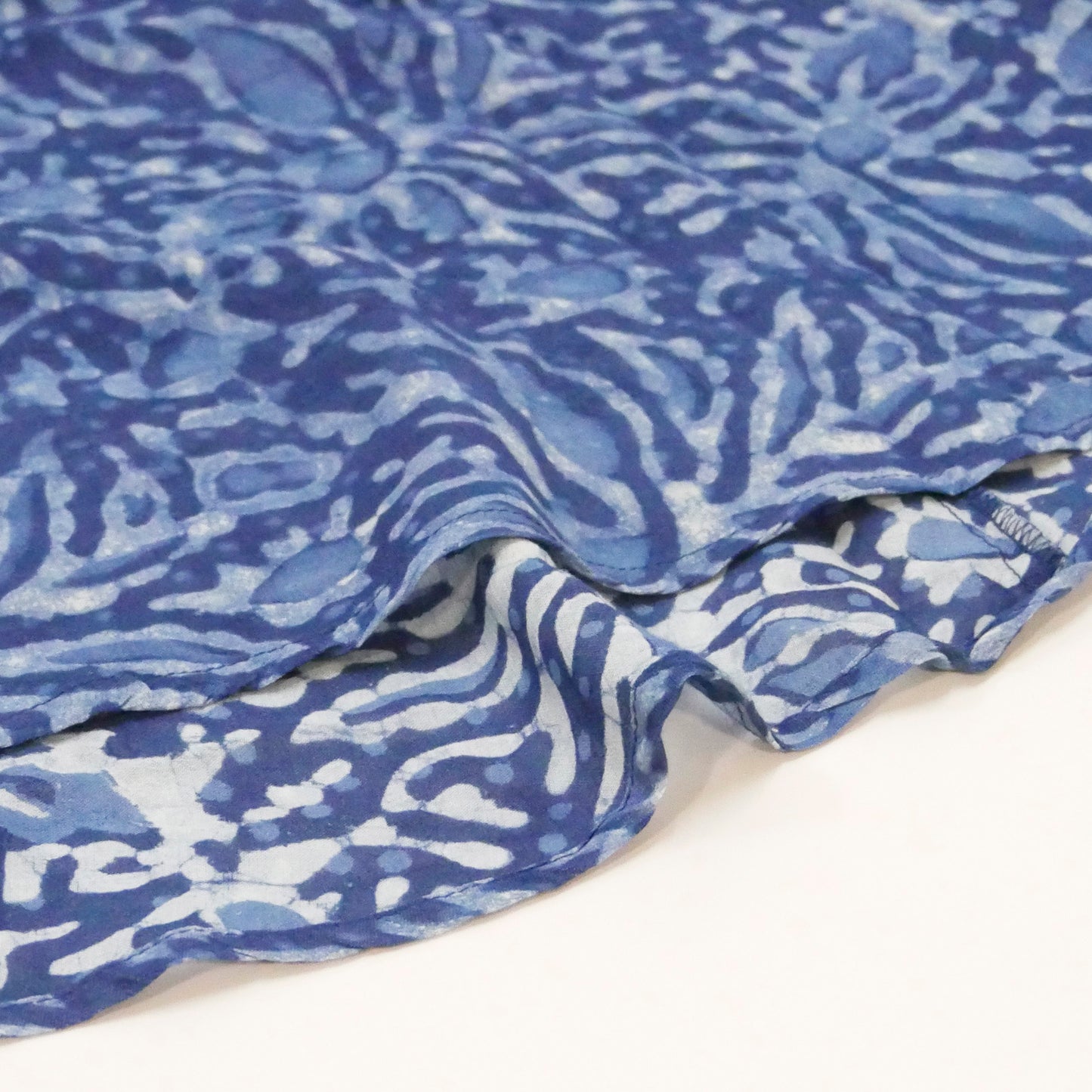 टेरी वॉयल फ्लोरल डबल प्रिंट ड्रेस