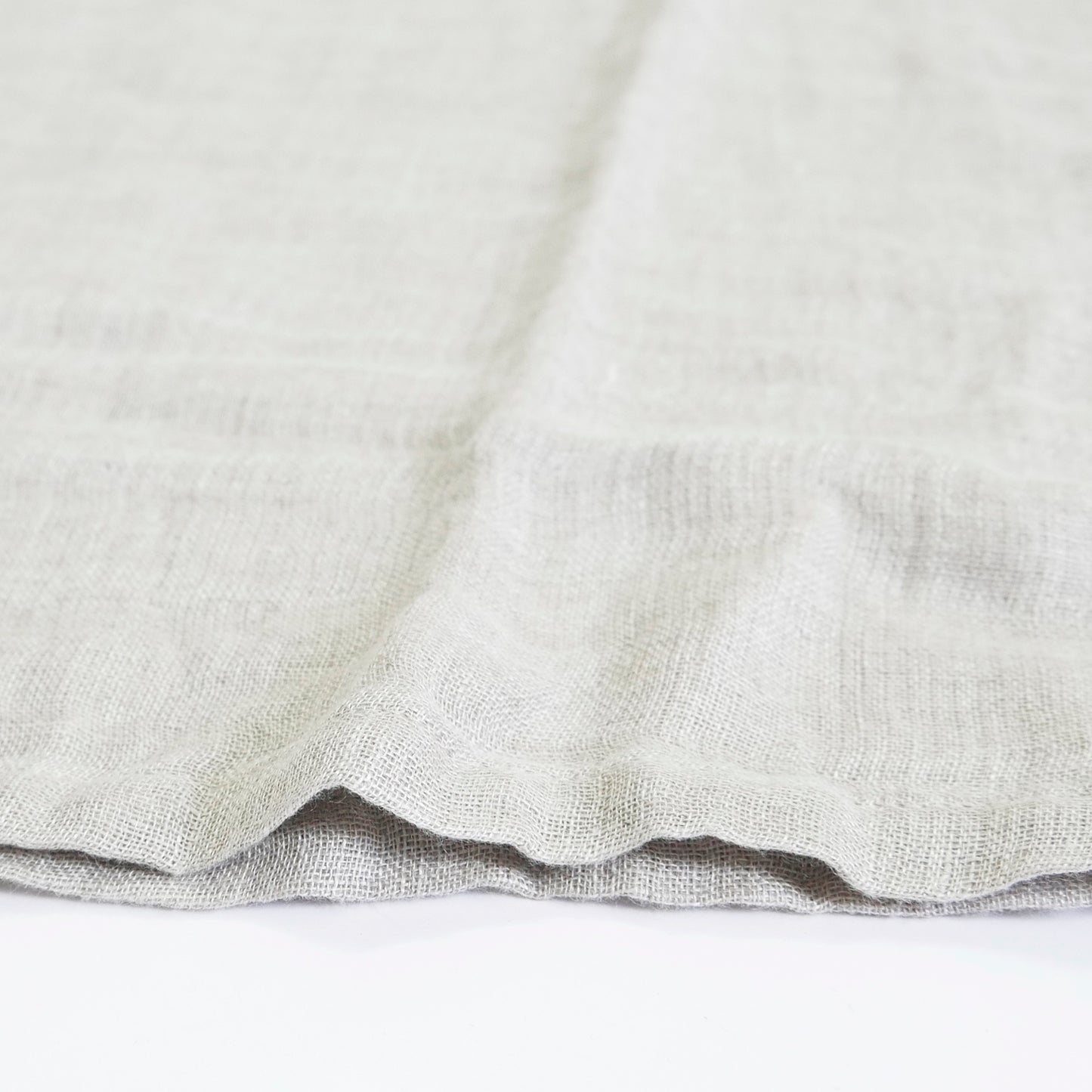 リネンコットンダブルガーゼロングシャツ