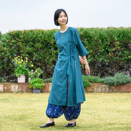 コットン・ドビー・ストリング・ブラウス