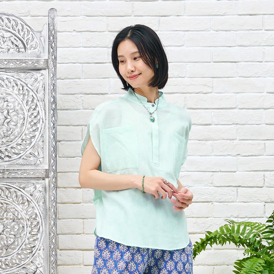Lightweight Cotton Round Pullover