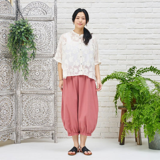 Rayon Jacquard Blouse