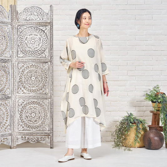 Dot Jacquard Dress