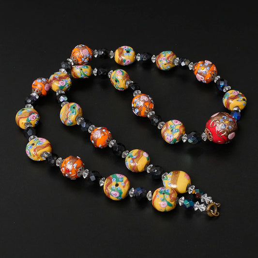 ヴィクトリア朝のビーズネックレス