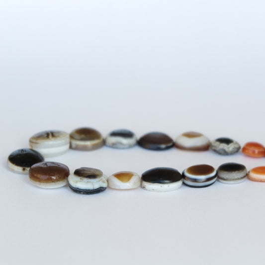 古代アイアゲートビーズストランド